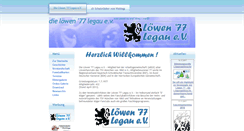 Desktop Screenshot of loewen77.de